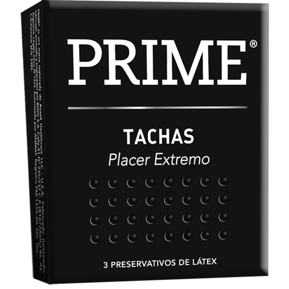 Prime Tachas - Caja x 3 preservativos