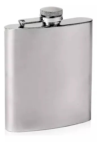 Petaca de Acero 180 ml - 13 x 7 cm