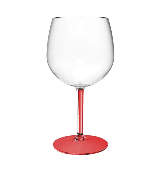 Copa Gin color Pie y Pierna Rojo - 620 ml