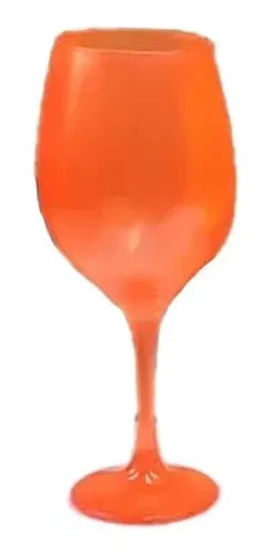 Copa Barone Color Pie y Pierna Naranja - 490 ml
