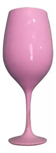 Copa Barone Color Pie y Pierna Rosa - 490 ml