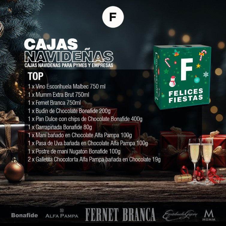 Caja Navideña Top (VERDE)