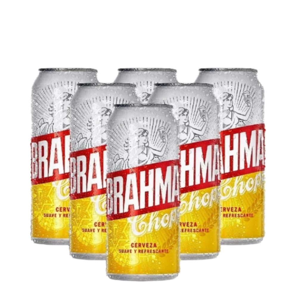 Cerveza Brahma Lata 473ml Pack X6