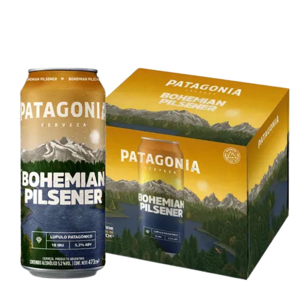 Cerveza Patagonia Bohemian Pilsener Lata 410 Ml X6