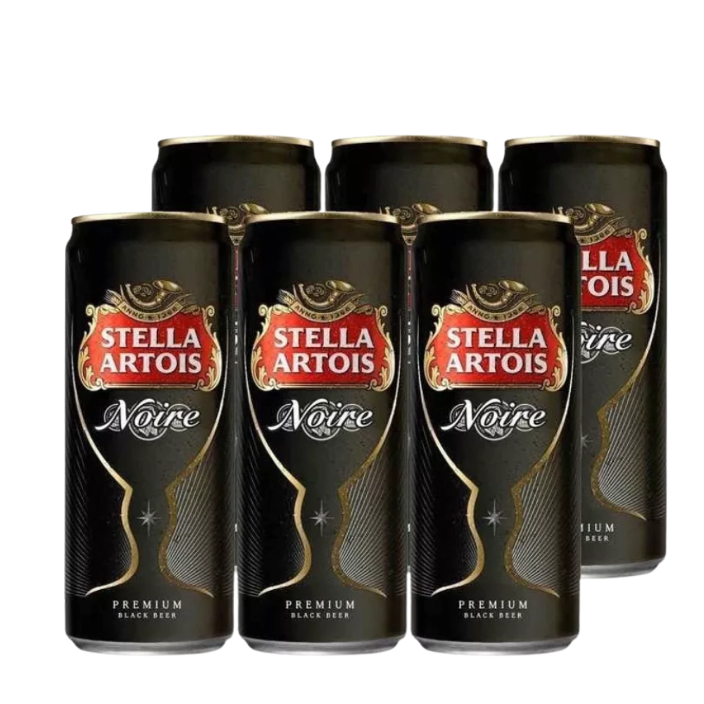 Cerveza Stella Artois Noire 473 Ml Negra Pack X6