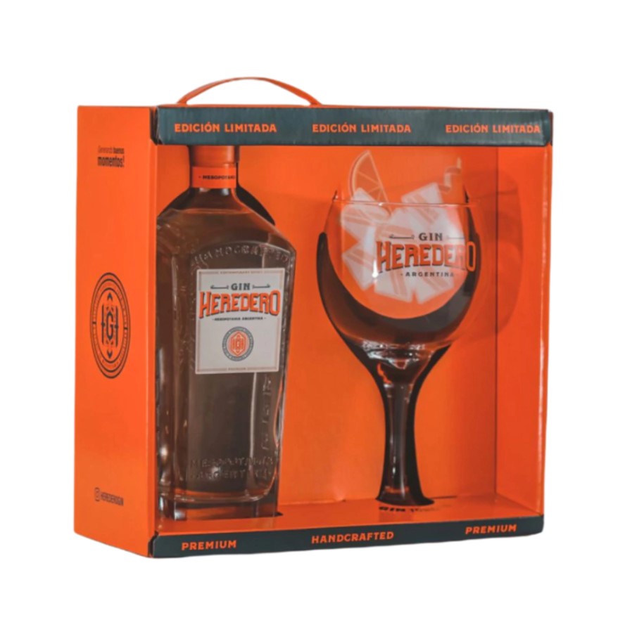 Gin Heredero Original - 700 ml c/ Estuche + Copa