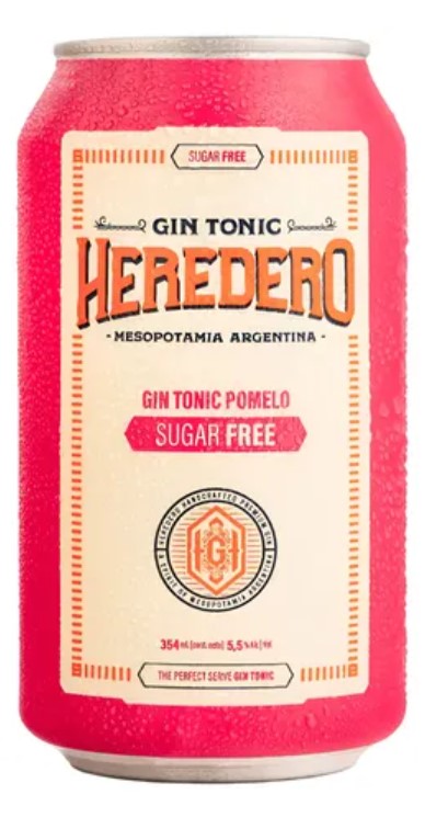 Lata Pomelo Gintonic Heredero - 354 ml