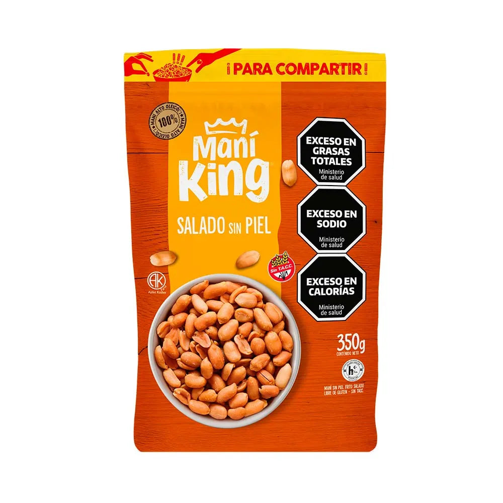 Mani King Frito Salado s/ Piel MK - 350 g