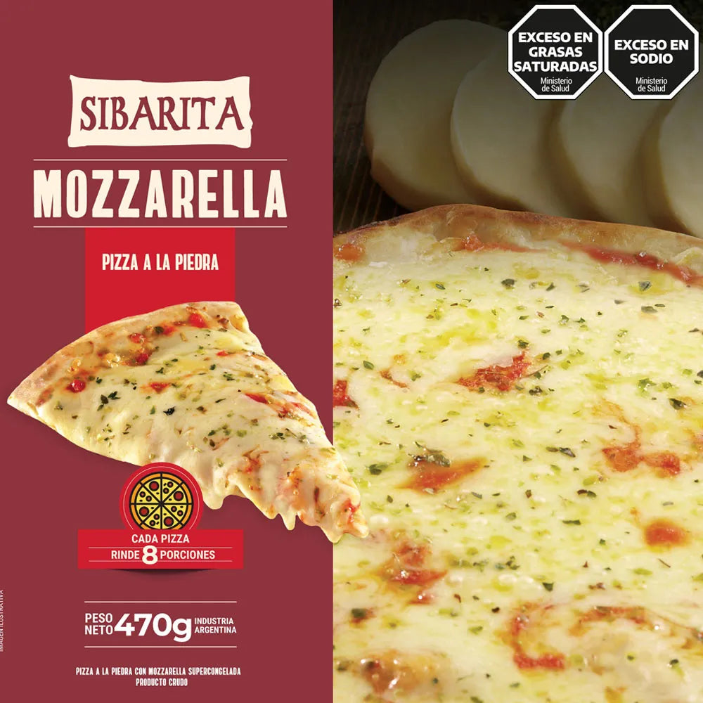 Pizza Sibarita Mozzarella - 470 gr
