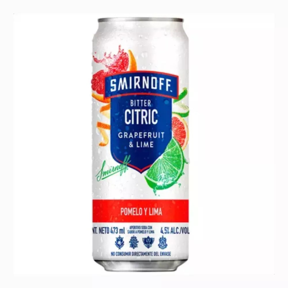 Smirnoff Ice Bitter Citric Ruby Pomelo y Lima - 473 ml