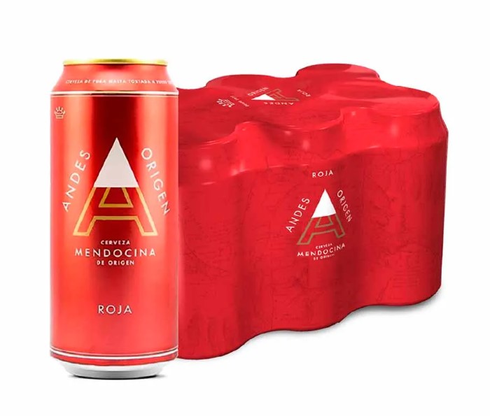 Cerveza Andes Origen Roja Lata 473ml Pack X6