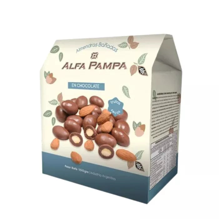Almendra Alfa Pampa Bañada con Chocolate con Leche - 100 grs