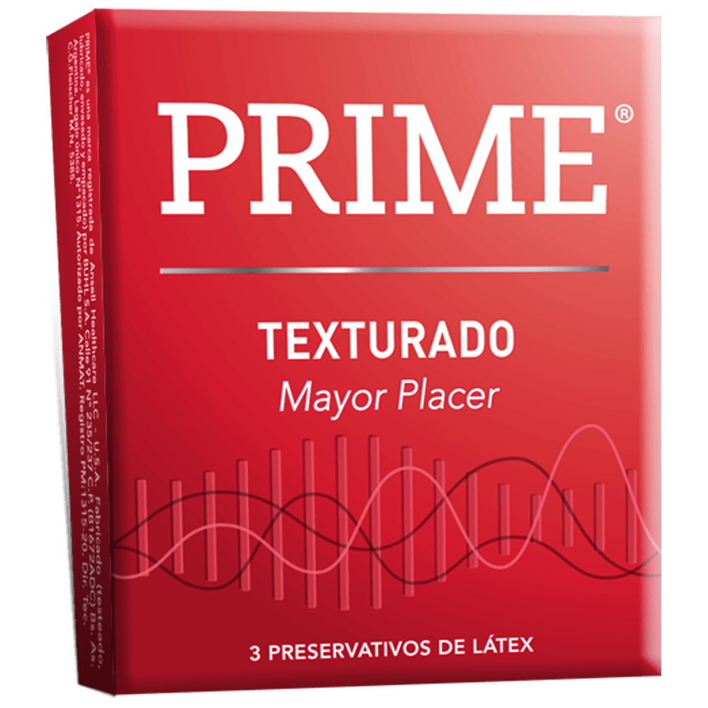 Prime Texturado -  Caja x 3 preservativos