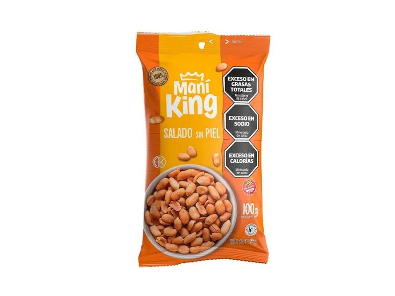 Mani King Frito Salado s/ Piel - 100 g