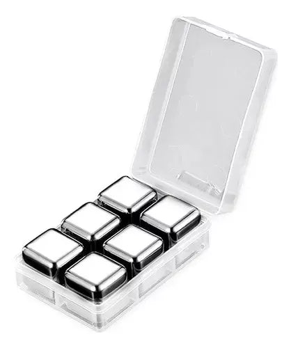 Cubo Hielo de Acero x 6 en Caja