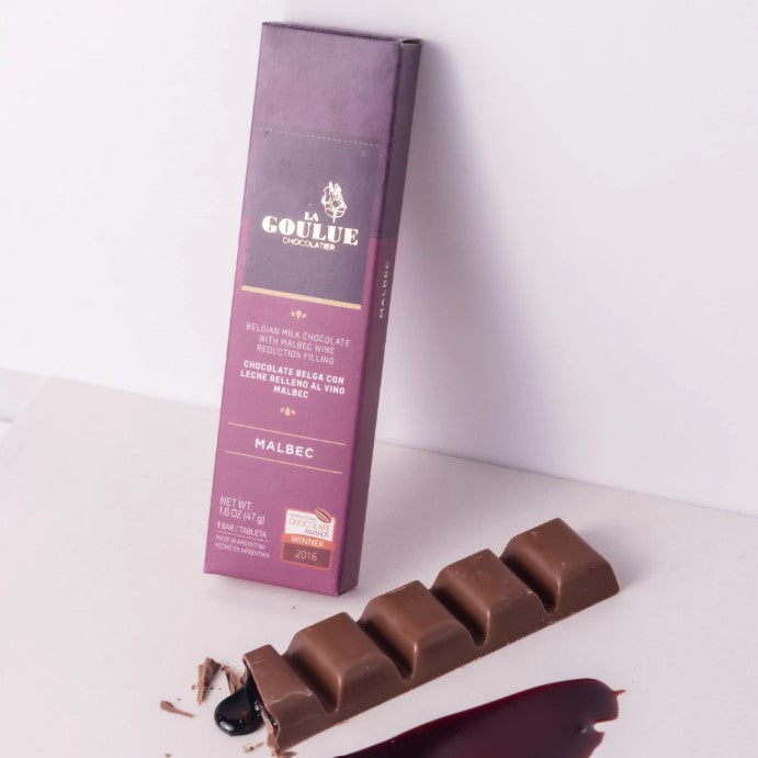 Barra de Chocolate Rellena de Malbec - 47 gr