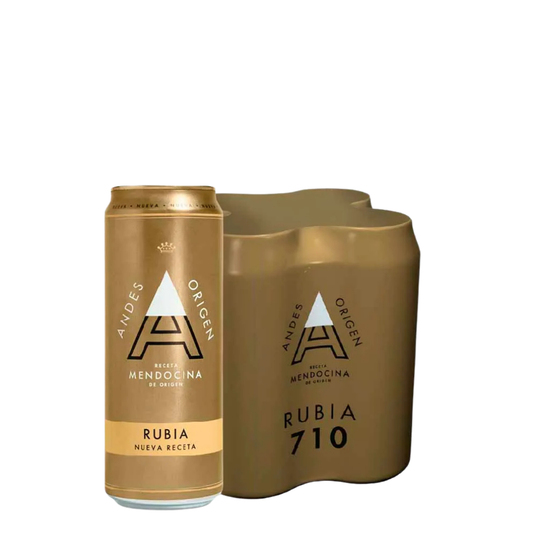 cerveza andes rubia X 4