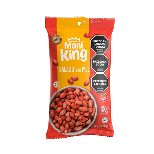Mani King Frito Salado  c/ Piel - 100 g