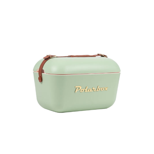Conservadora Polarbox Retro Oliva Gold c/ Correa Marron - 20Lts