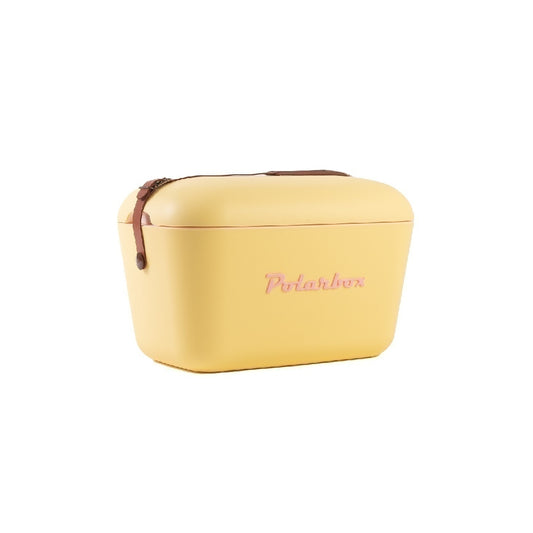 Conservadora Polarbox  Retro Amarilla c/ correa Marron - 20 Lts