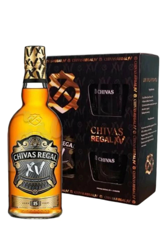 Estuche Vap Chivas XV + 2 Vasos