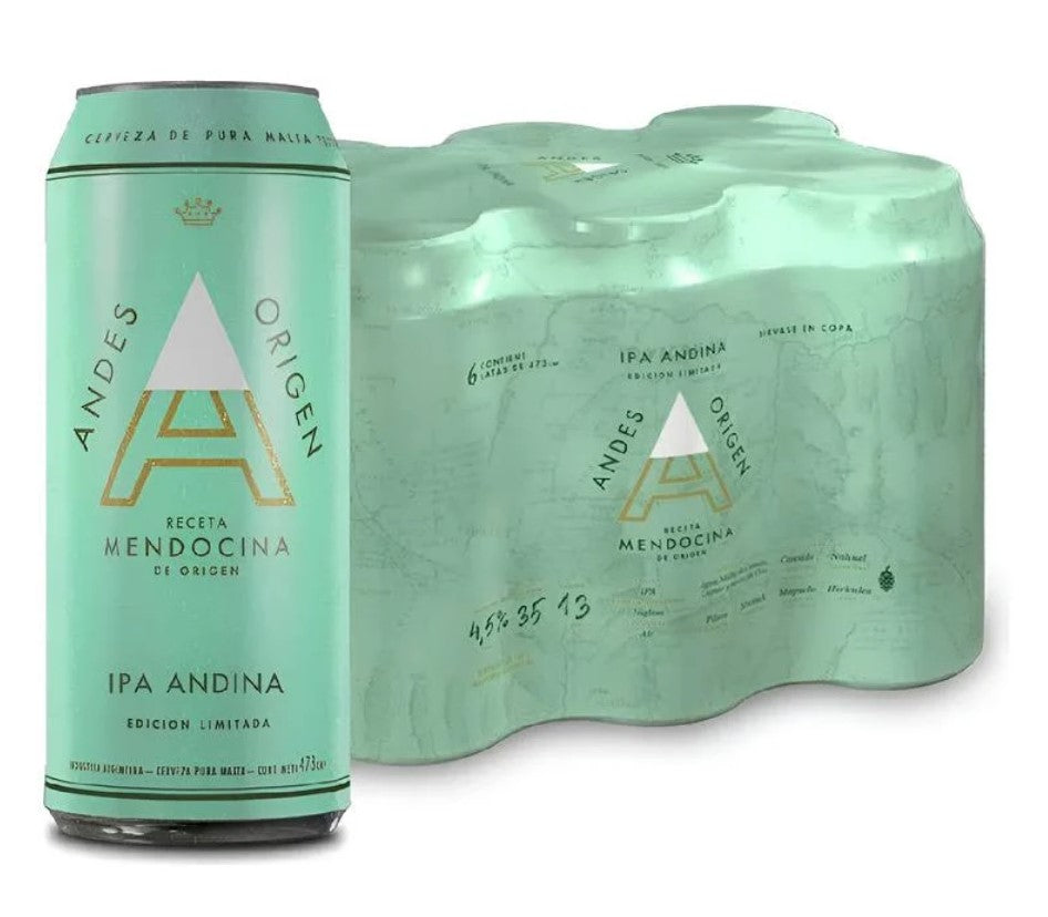 Cerveza Andes Origen Ipa Lata 473ml Pack X6 